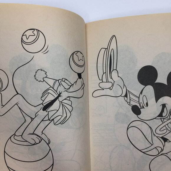 Vtg Set 2 Disney Mickey Mouse Coloring Book Stickers Landoll's Activity Pad Used - Picture 3 of 15